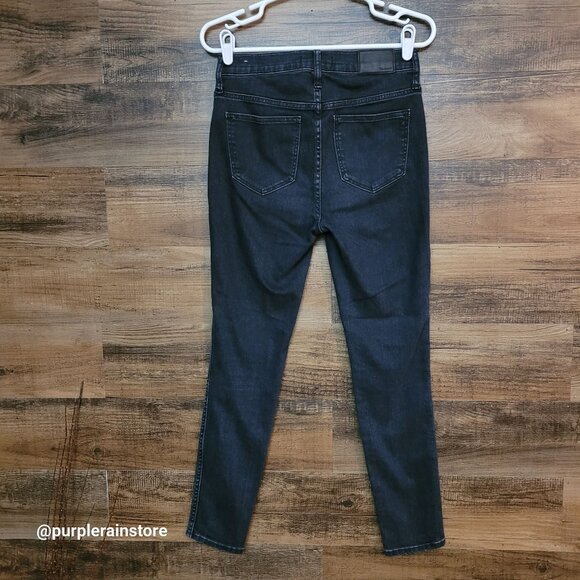 Madewell Jeans 27 Skinny 10" High Rise Eclipse Wash AC134 Tummy Control Stretch - Picture 2 of 13